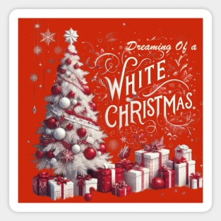 White Christmas Magnet